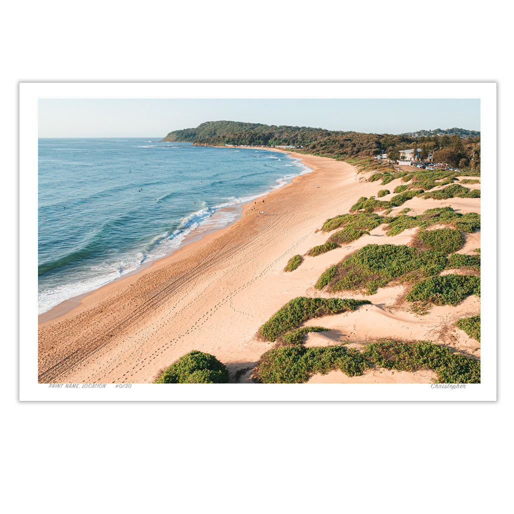 Shelly Beach – Aerial Coastal Print of Shelly Beach, NSW