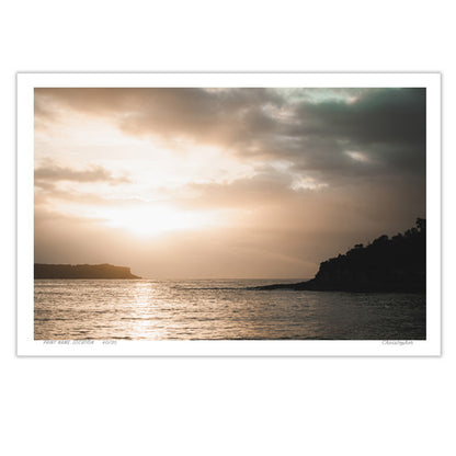 Into the light – Aerial Coastal Print of Pearl Beach