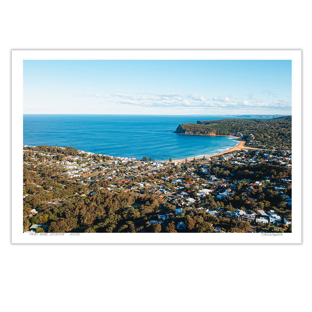 All involved – Aerial Print of Copacabana, NSW
