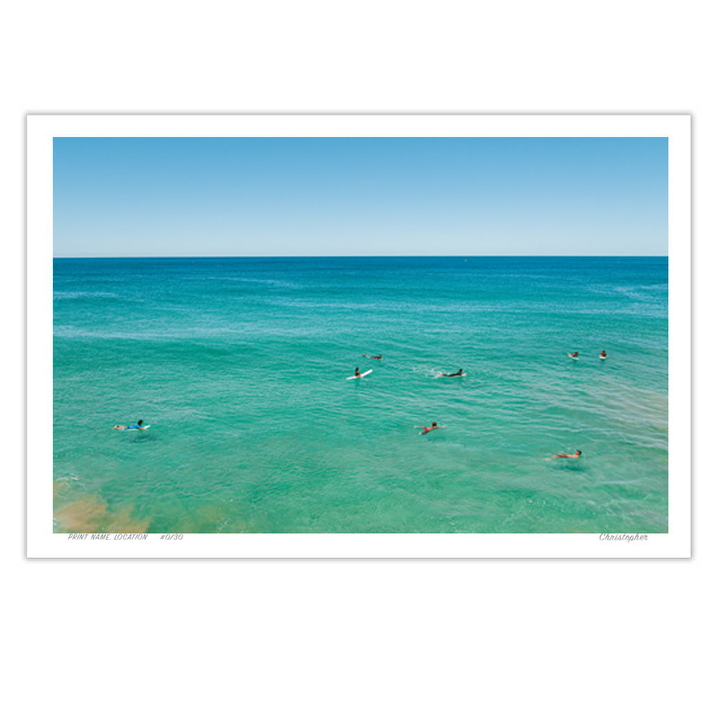 Lining up – Aerial Coastal Print of North Avoca, NSW