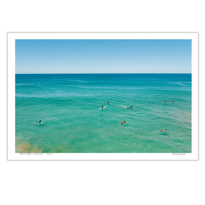 Lining up – Aerial Coastal Print of North Avoca, NSW