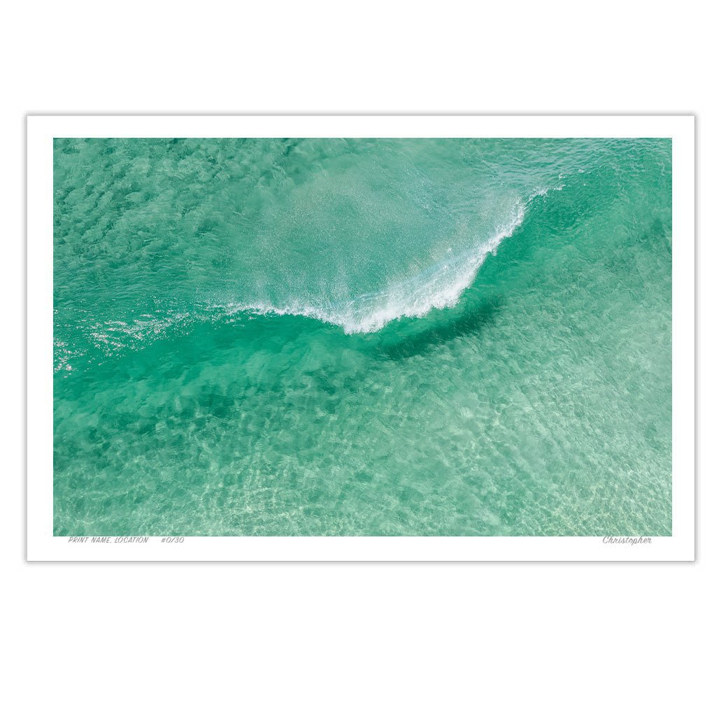 A-Frame – Aerial Coastal Print of Shelly Beach, NSW Print - From Above Images