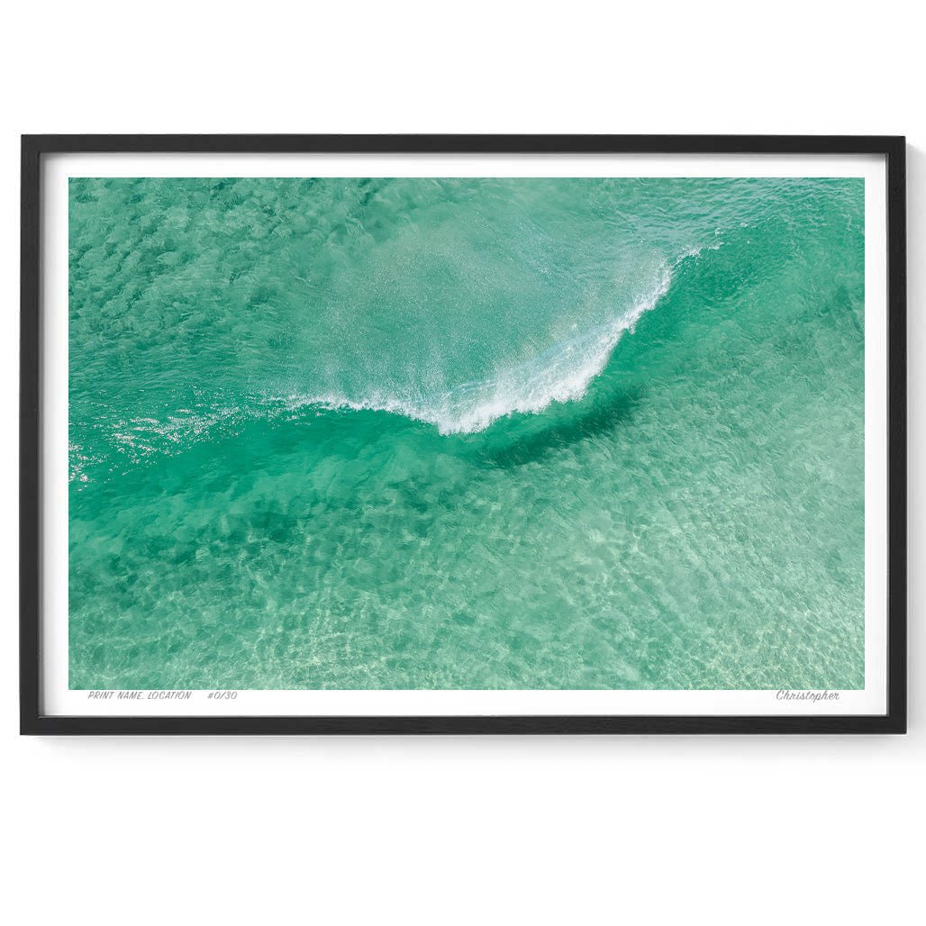A-Frame – Aerial Coastal Print of Shelly Beach, NSW Print - From Above Images