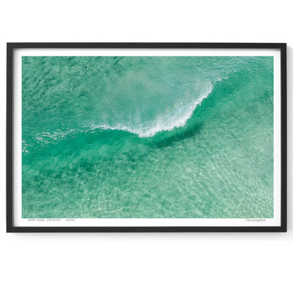A-Frame – Aerial Coastal Print of Shelly Beach, NSW Print - From Above Images