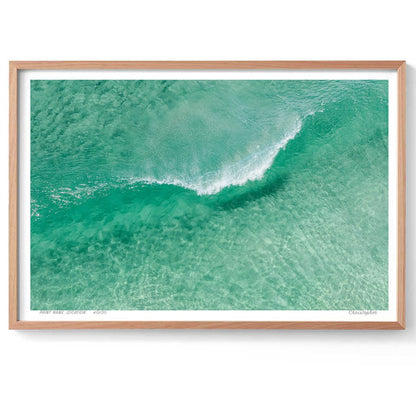 A-Frame – Aerial Coastal Print of Shelly Beach, NSW Print - From Above Images