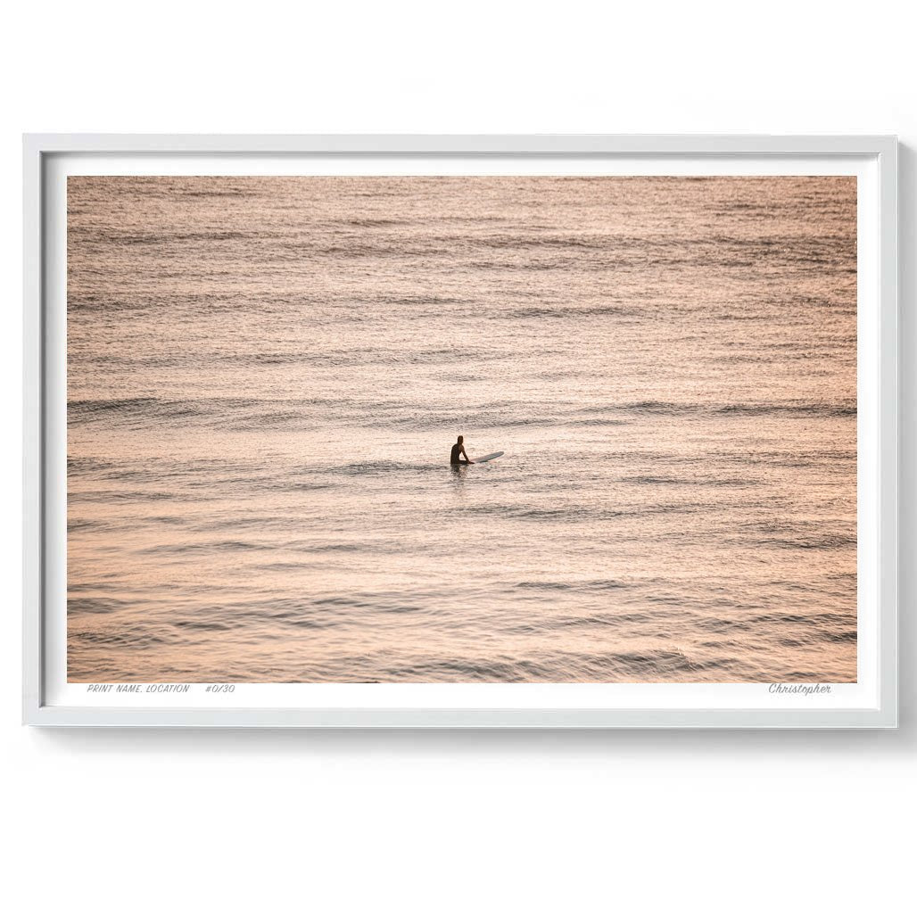 At the Top – Aerial Coastal Print of Shelly Beach, NSW Print - From Above Images