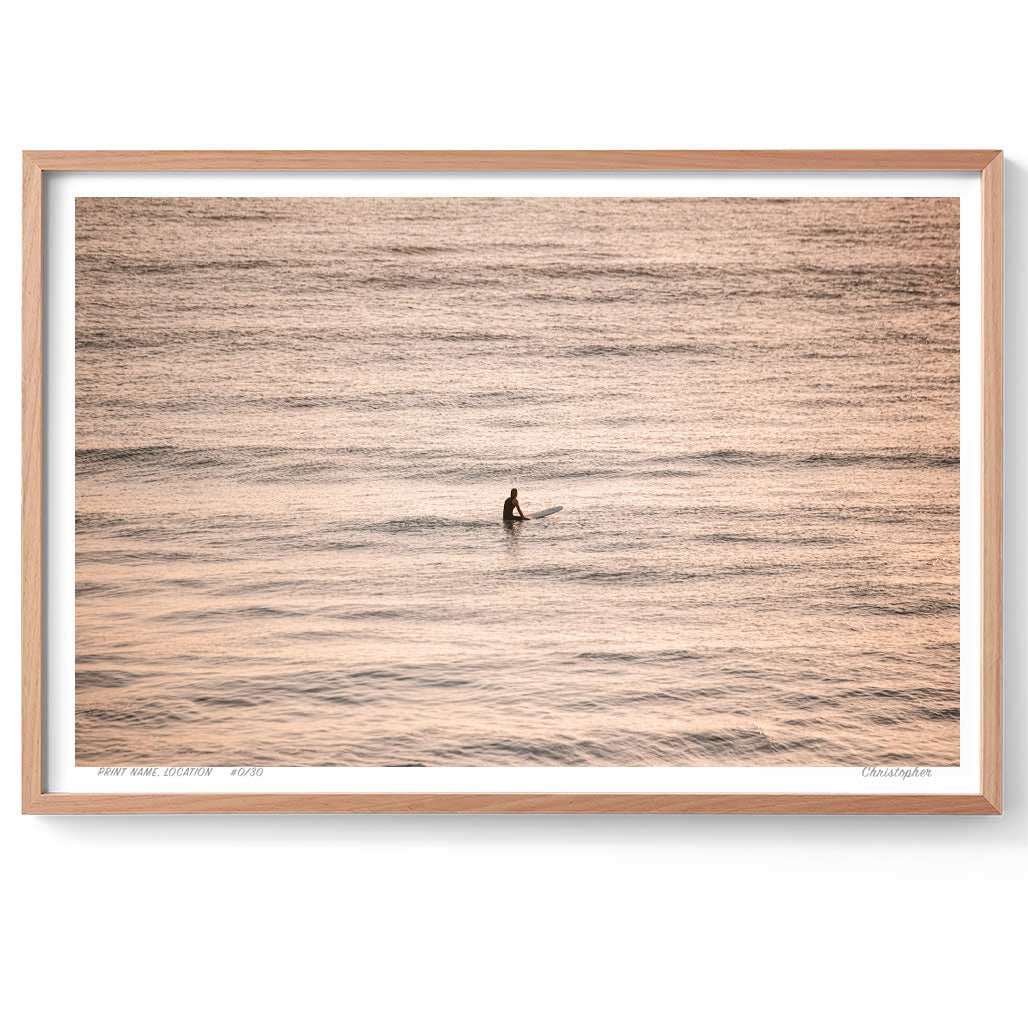 At the Top – Aerial Coastal Print of Shelly Beach, NSW Print - From Above Images