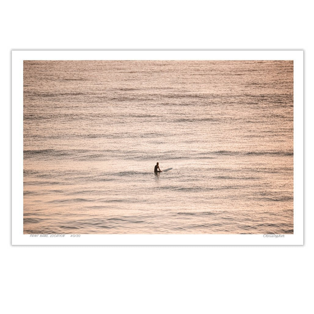 At the Top – Aerial Coastal Print of Shelly Beach, NSW Print - From Above Images