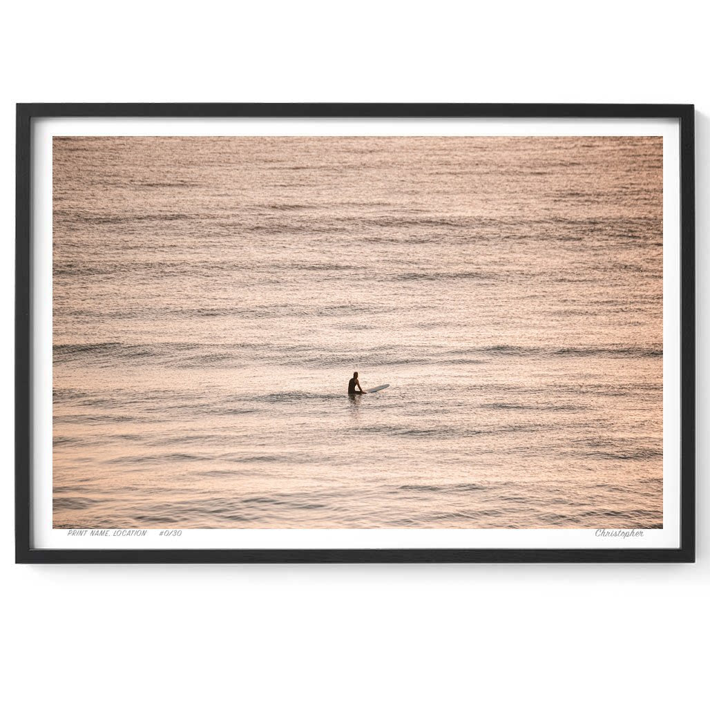 At the Top – Aerial Coastal Print of Shelly Beach, NSW Print - From Above Images