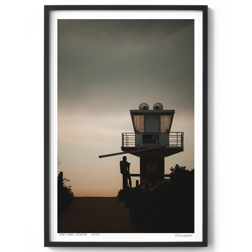 Shark Checks – Coastal Print of Avoca Beach, NSW