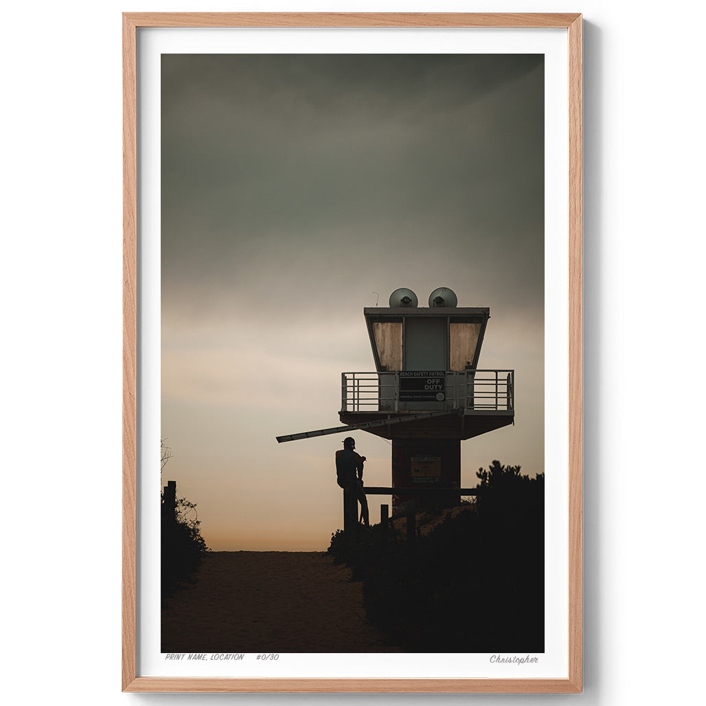 Shark Checks – Coastal Print of Avoca Beach, NSW