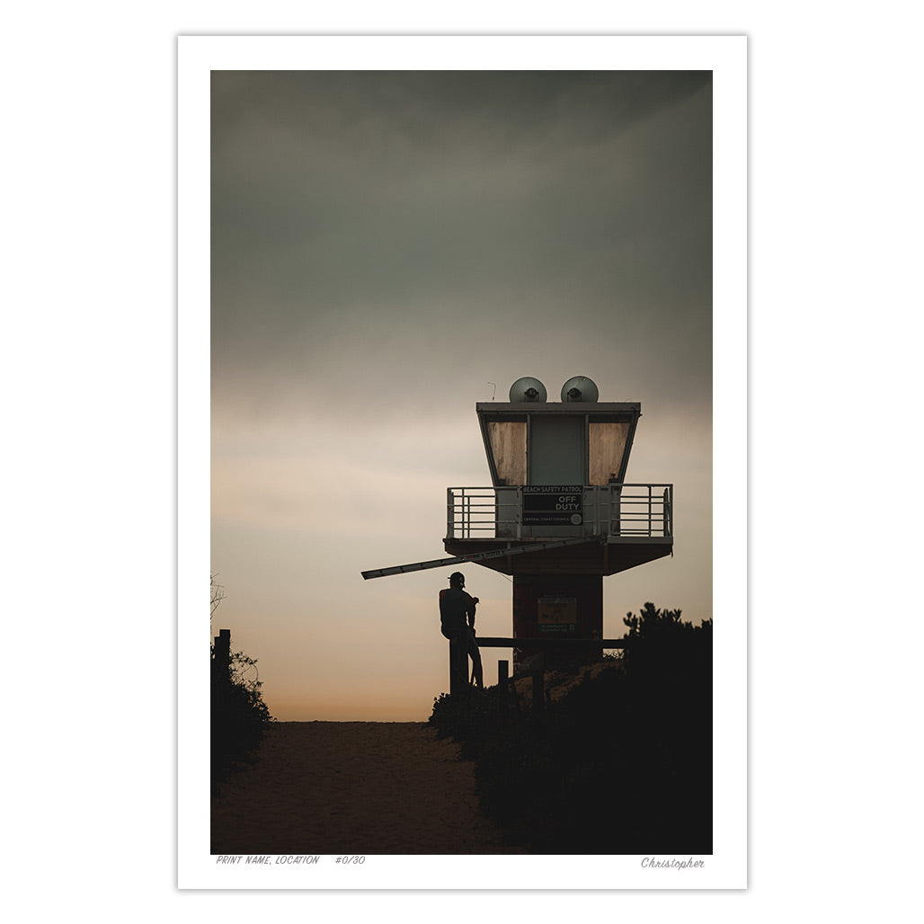 Shark Checks – Coastal Print of Avoca Beach, NSW