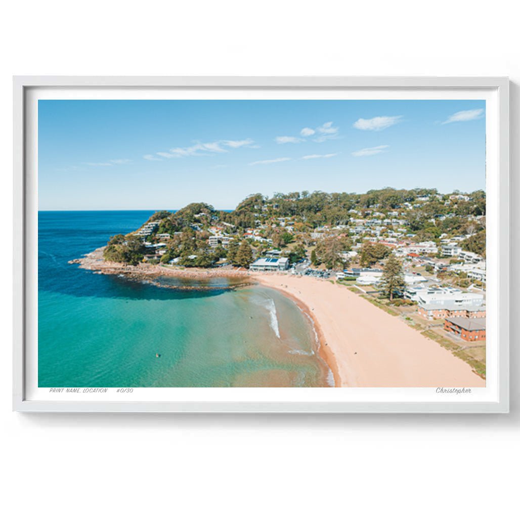 Avoca Gold - Print of Avoca Beach, NSW Print - From Above Images