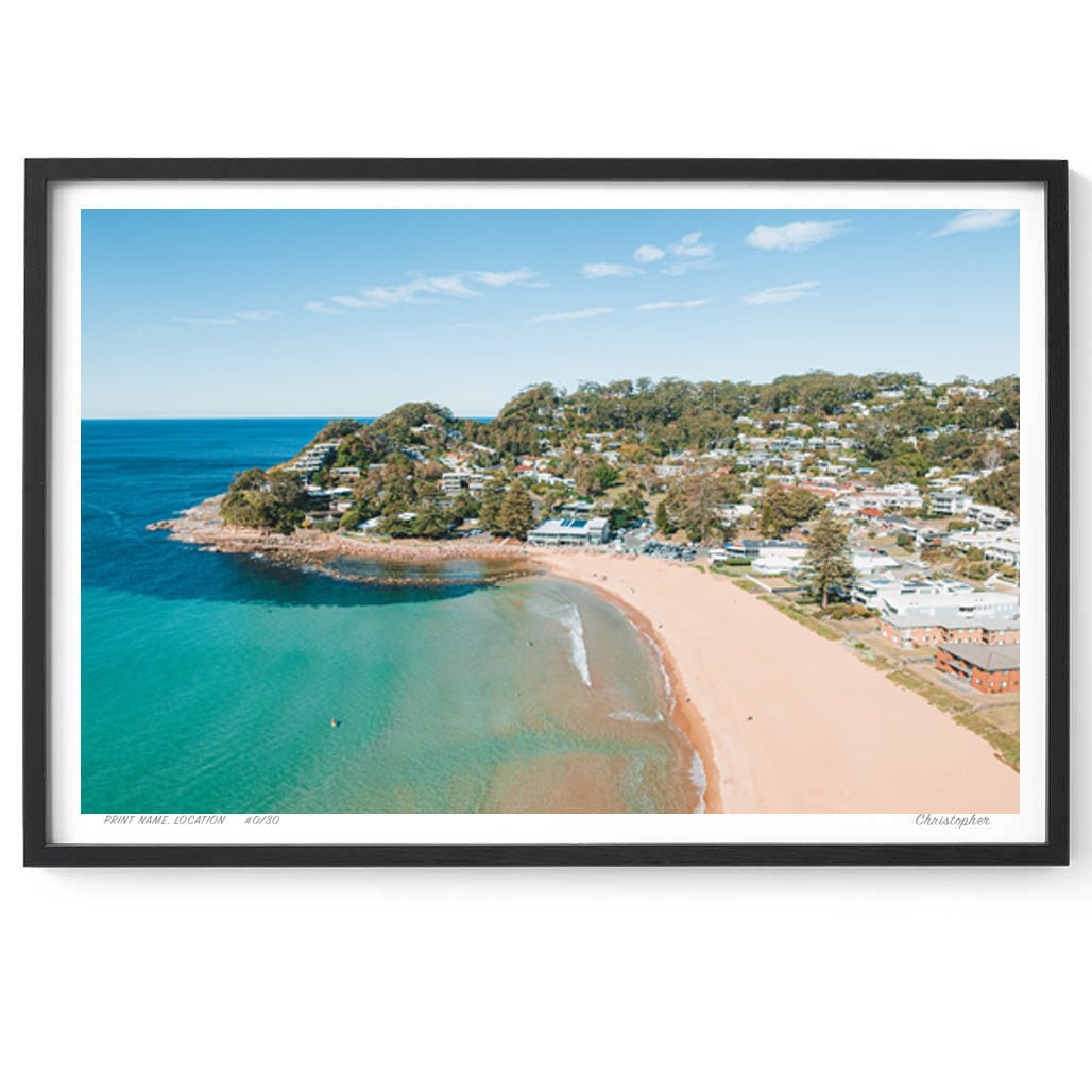 Avoca Gold - Print of Avoca Beach, NSW Print - From Above Images