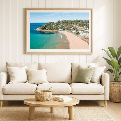 Avoca Gold - Print of Avoca Beach, NSW Print - From Above Images