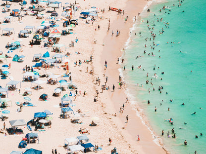 Bayside Days – Aerial Coastal Print of Toowoon Bay Beach, NSW