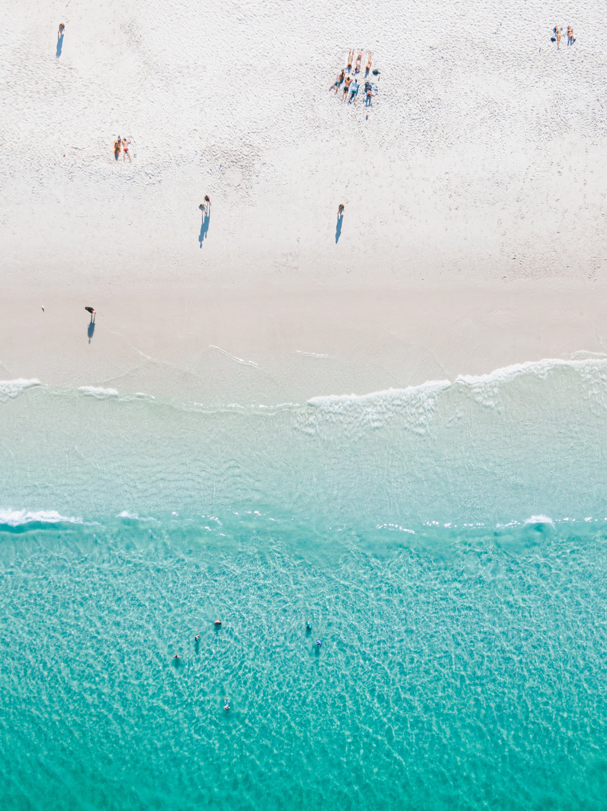 Blue and White - Aerial Print of Hyams Beach, South Coast, NSW Print - From Above Images