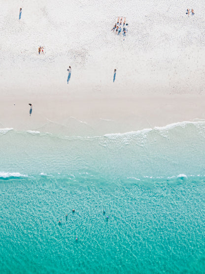 Blue and White - Aerial Print of Hyams Beach, South Coast, NSW Print - From Above Images