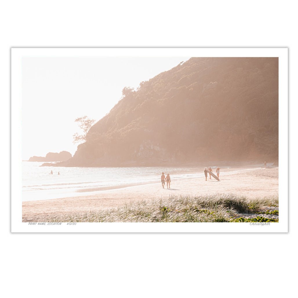 Broken Haze – Aerial Print of Broken Head Beach, NSW Print - From Above Images