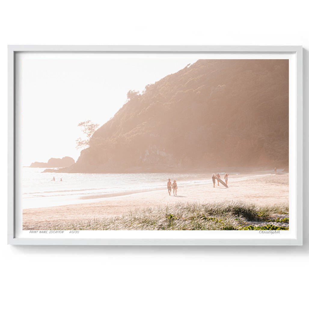Broken Haze – Aerial Print of Broken Head Beach, NSW Print - From Above Images