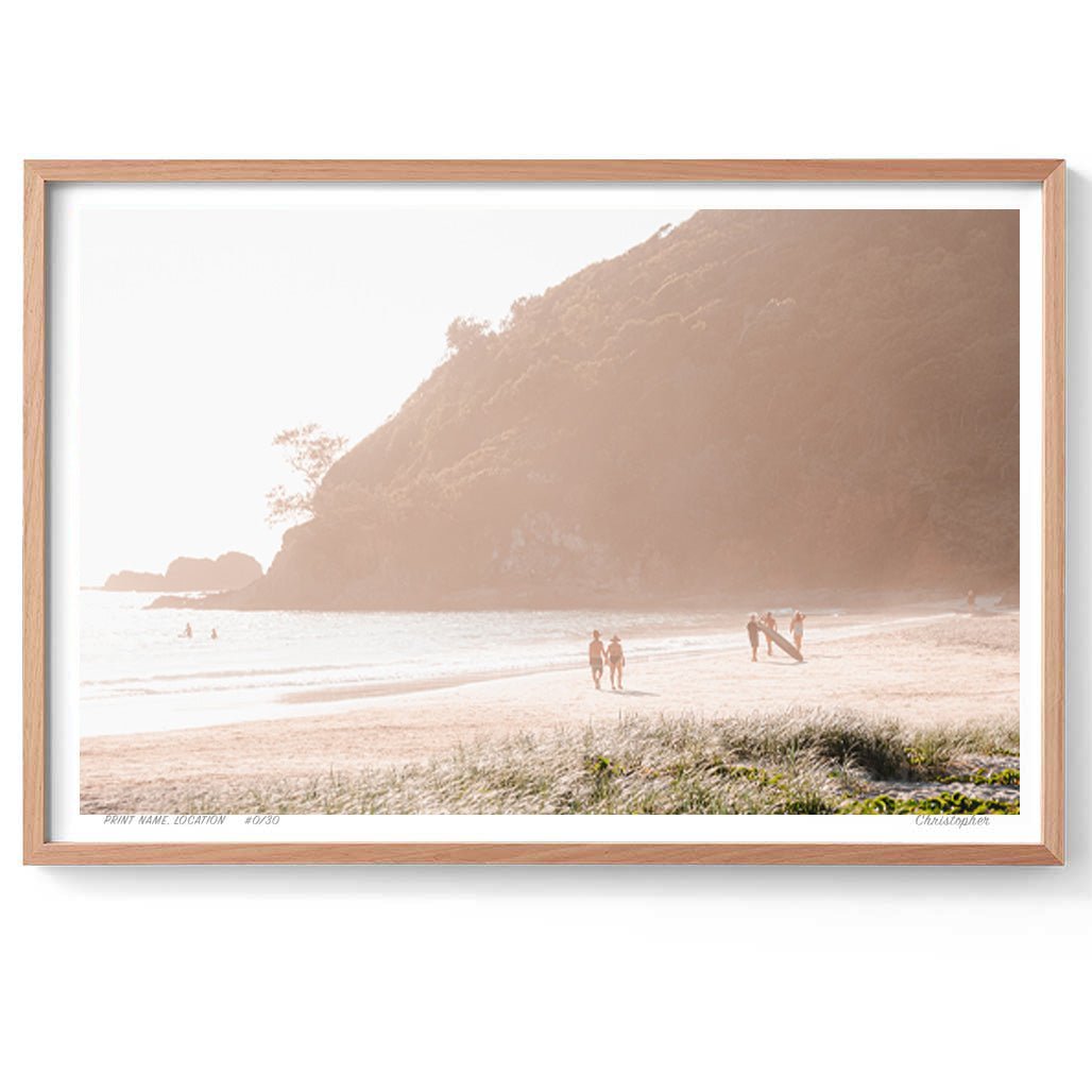 Broken Haze – Aerial Print of Broken Head Beach, NSW Print - From Above Images