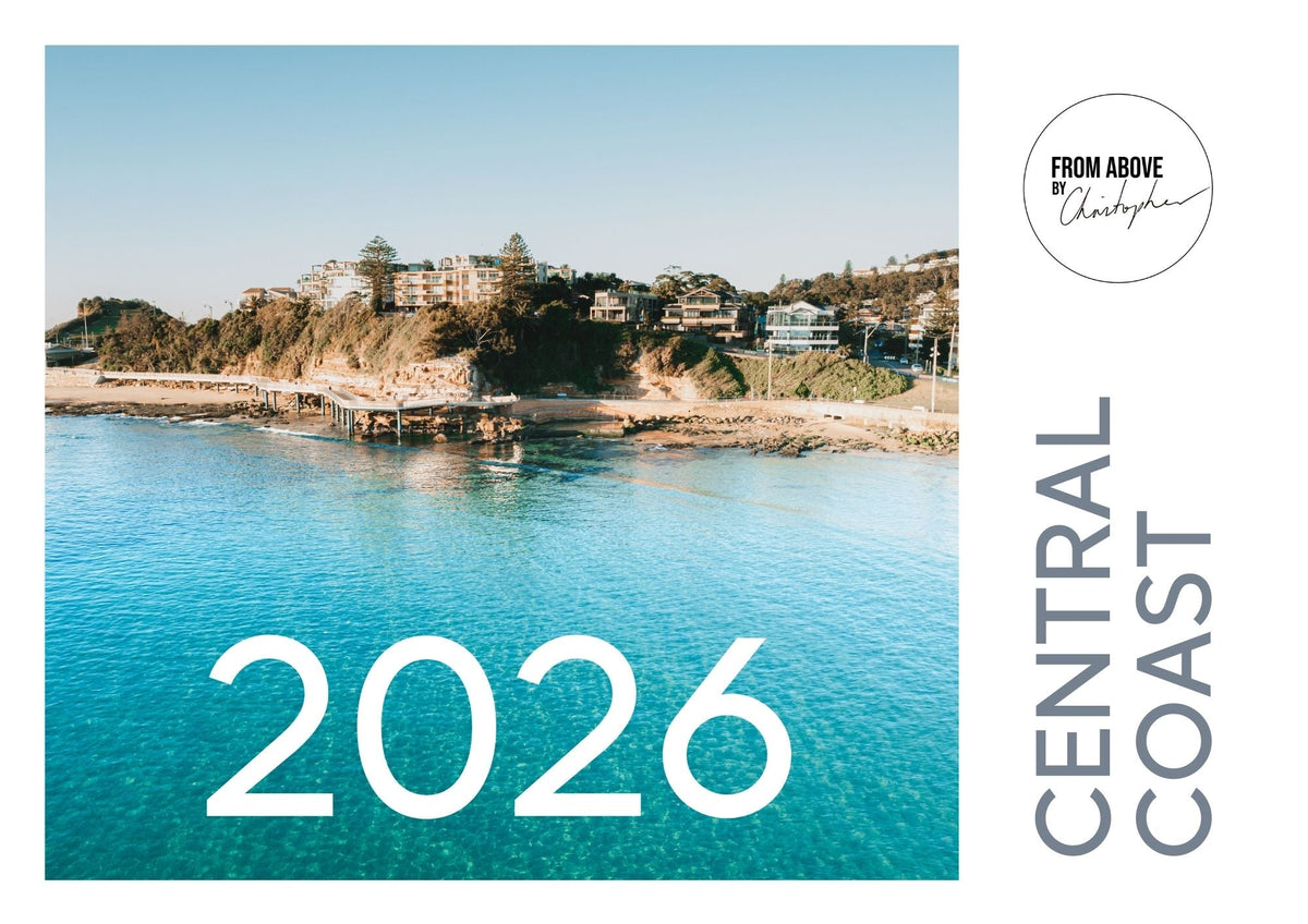 Central Coast NSW 2026 Wall Calendar – Coastal Australian Beaches Print - From Above Images