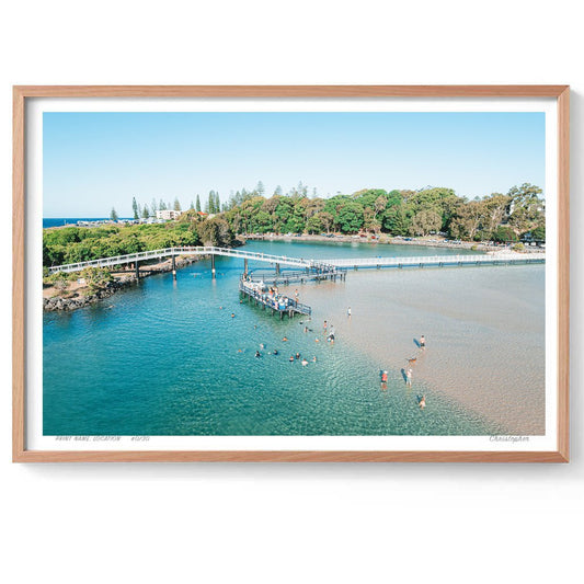 Changed - Aerial Ocean Print of South West Rocks, NSW Print - From Above Images