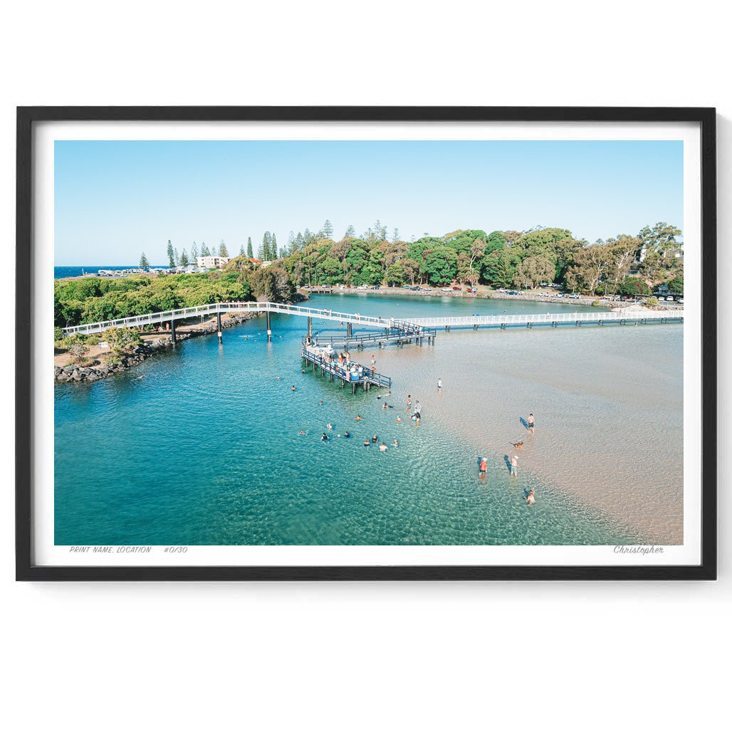 Changed - Aerial Ocean Print of South West Rocks, NSW Print - From Above Images
