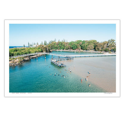 Changed - Aerial Ocean Print of South West Rocks, NSW Print - From Above Images