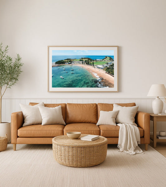 Classic Haven – Aerial Coastal Print of Terrigal Beach, NSW Print - From Above Images