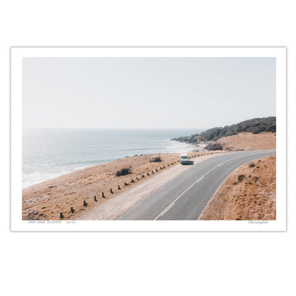 Van with a View – Aerial Print of Racecourse, Crescent Head, NSW