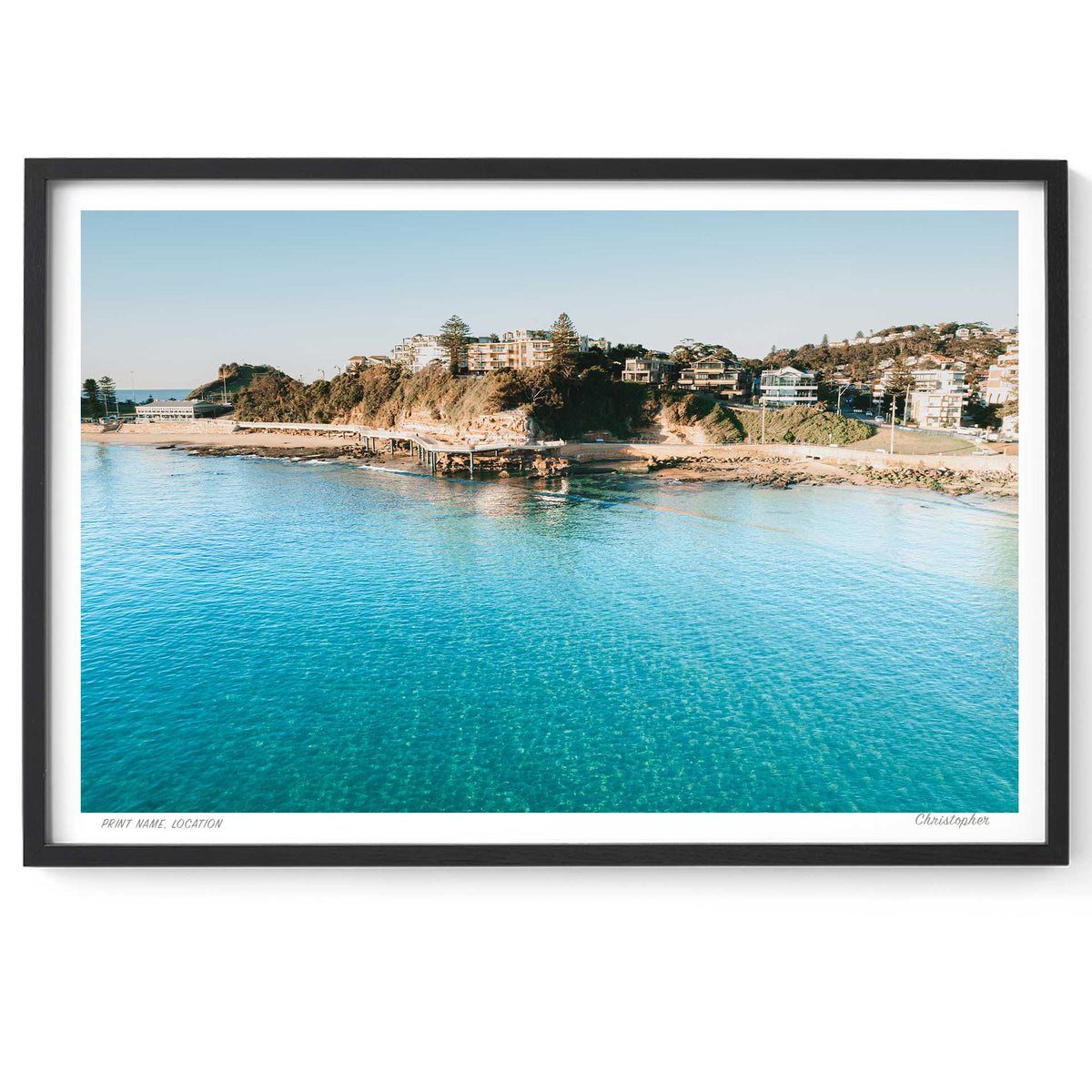 Crisp | Terrigal Landscape Coastal Art Print Print - From Above Images