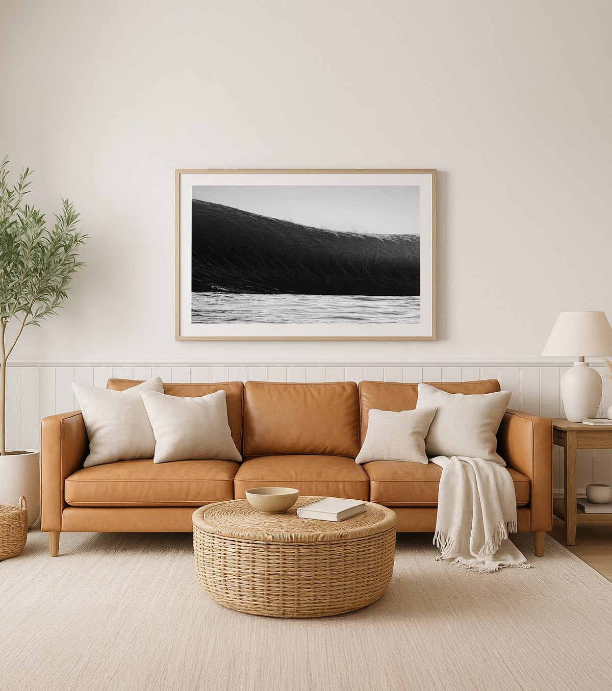 Edge to Edge – Surf Print of Bateau Bay, NSW Print - From Above Images