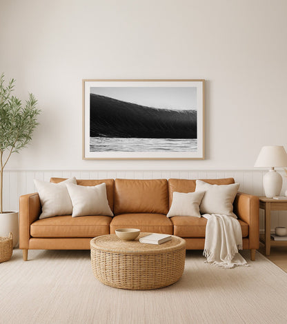 Edge to Edge – Surf Print of Bateau Bay, NSW Print - From Above Images