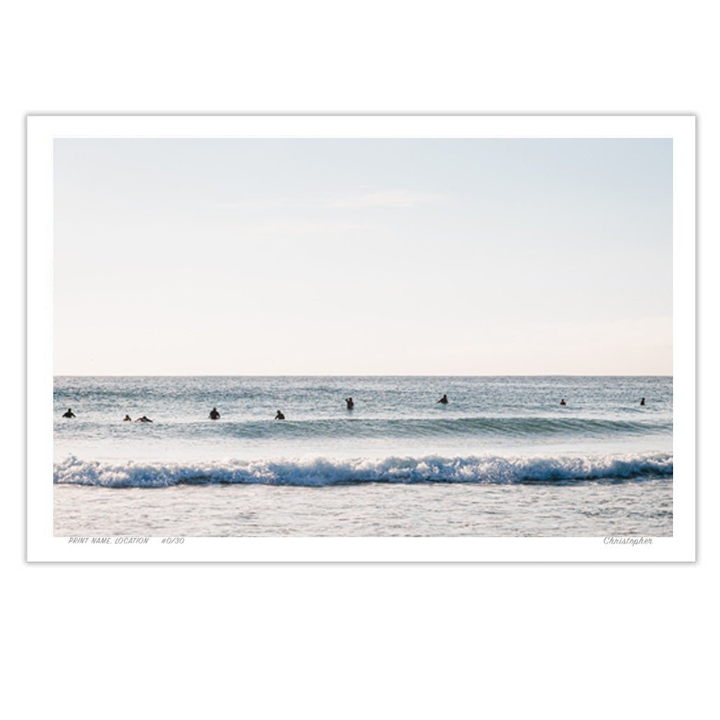 From Time to Time - Coastal Print of Avoca Beach, NSW Print - From Above Images