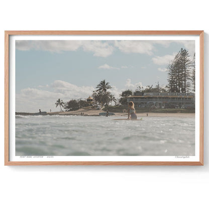 From where you'd Rather be - Coastal Print of Snapper Rocks, Coolangatta, QLD Print - From Above Images