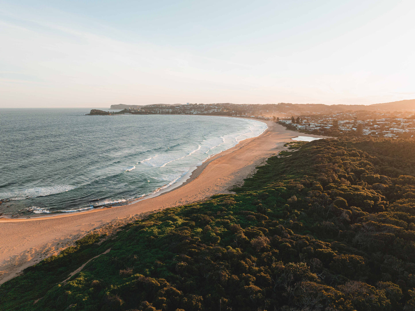 Gold – Coastal Print of Wamberal Beach, NSW