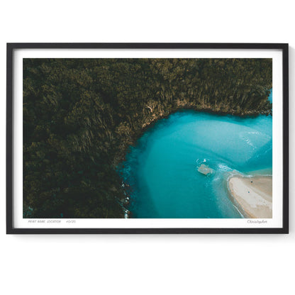 The Corner - Aerial Coastal Print of Hat Head, NSW