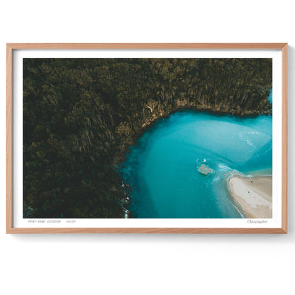 The Corner - Aerial Coastal Print of Hat Head, NSW