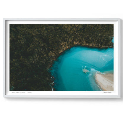 The Corner - Aerial Coastal Print of Hat Head, NSW