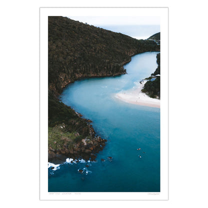 Curves - Aerial Coastal Print of Hat Head, NSW