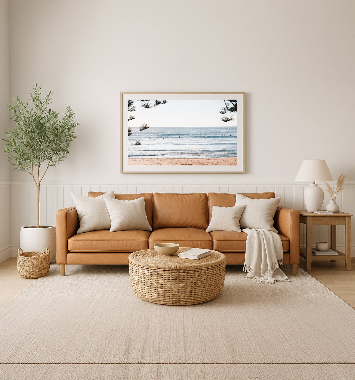 In the Pines - Coastal Print of Avoca Beach, NSW Print - From Above Images