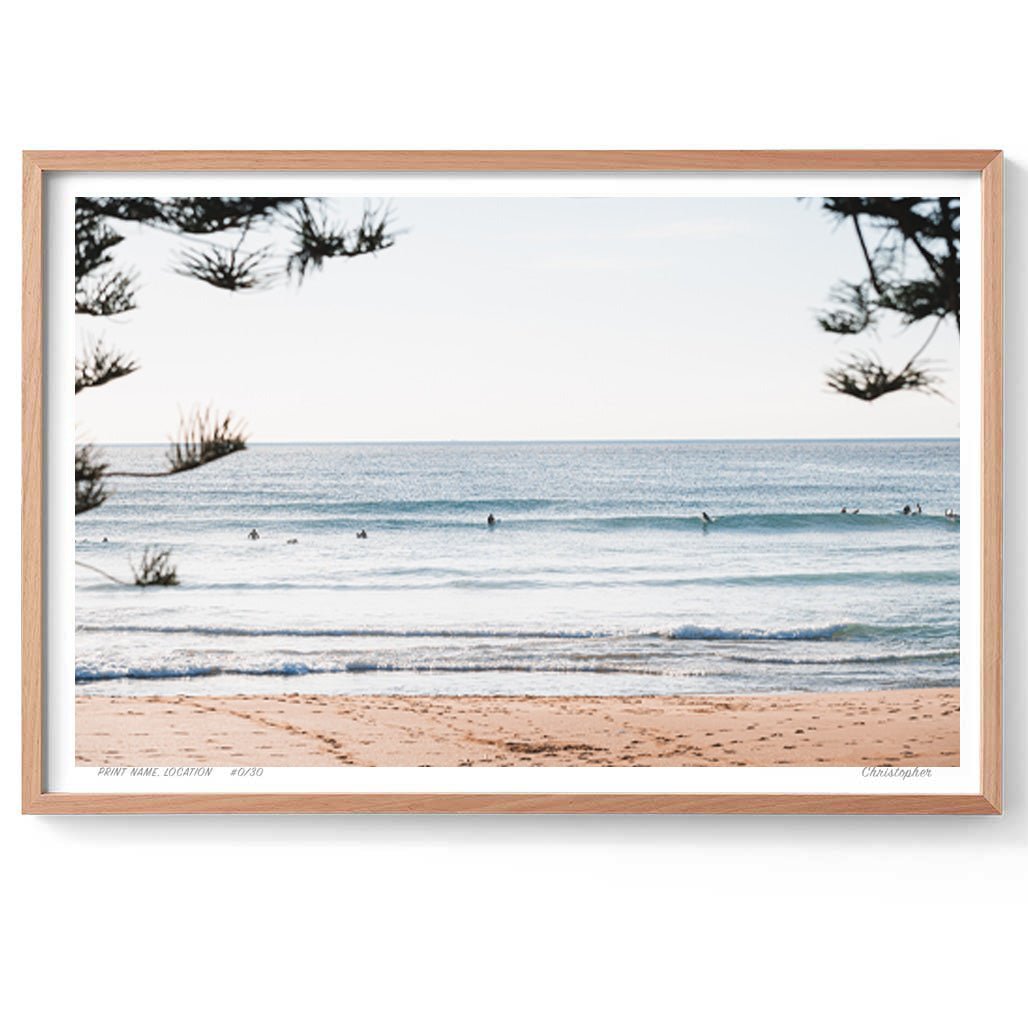 In the Pines - Coastal Print of Avoca Beach, NSW Print - From Above Images