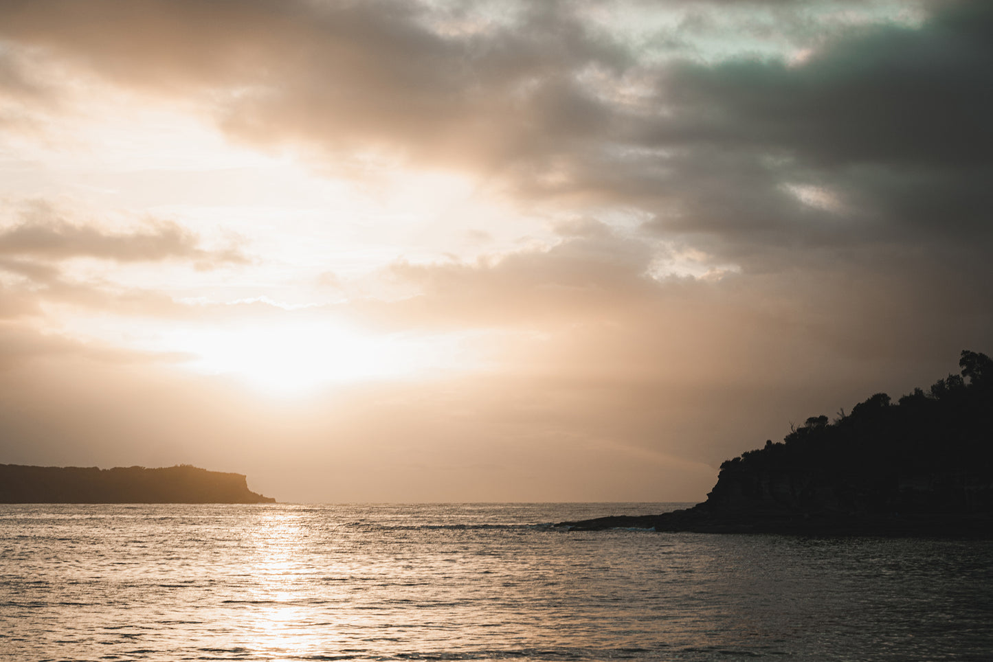 Into the light – Aerial Coastal Print of Pearl Beach