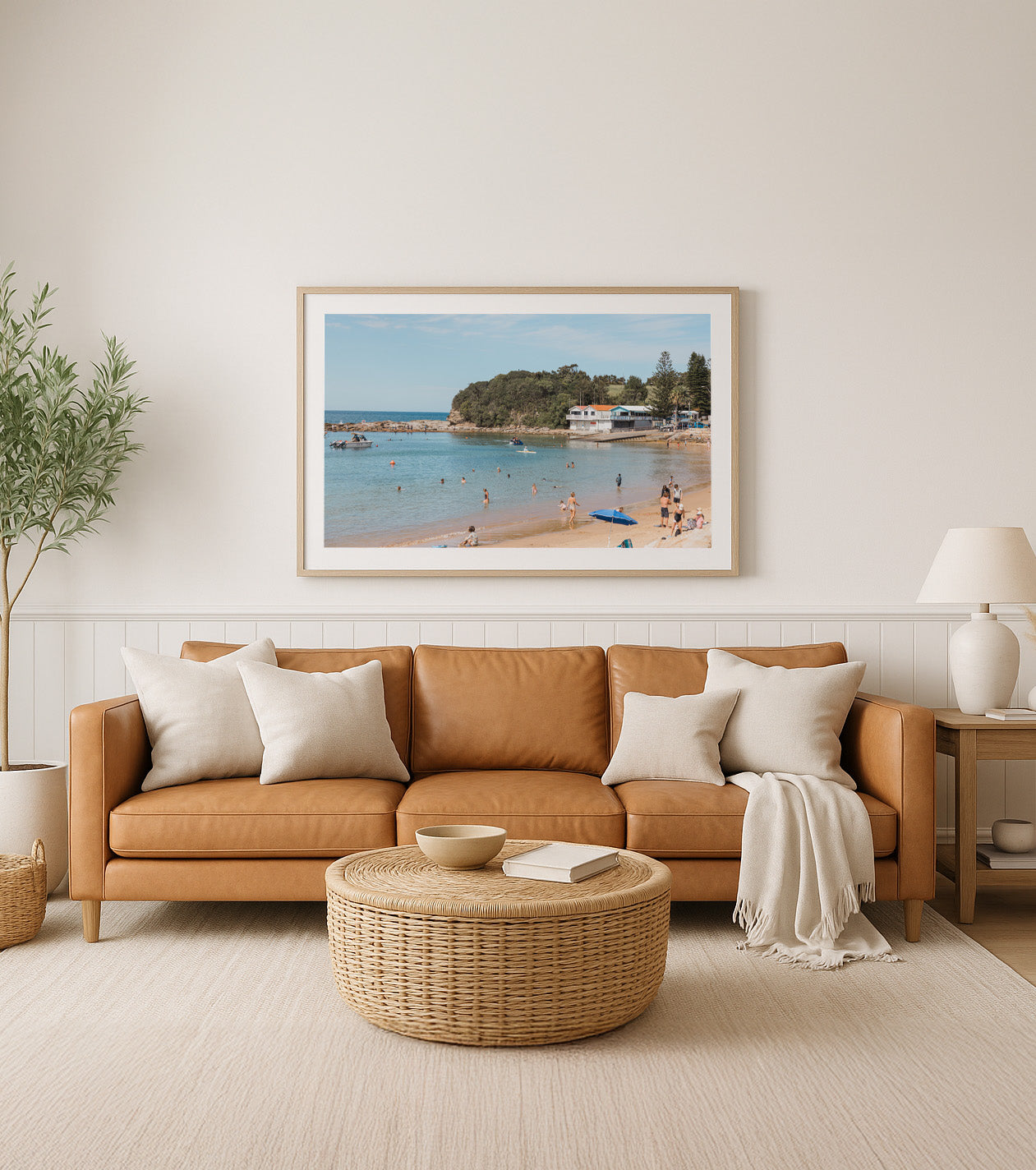 Family Life  – Aerial Coastal Print of Terrigal Beach, NSW