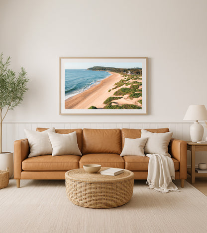 Shelly Beach – Aerial Coastal Print of Shelly Beach, NSW