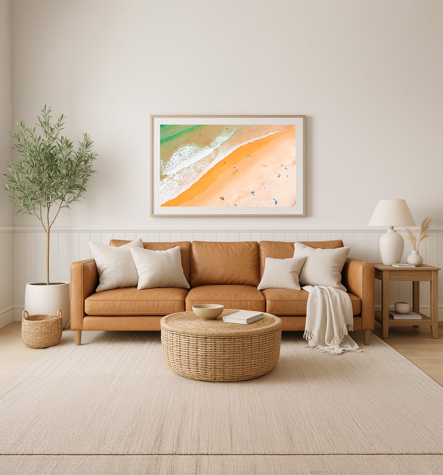 Salt & Sand – Arial Coastal Print of Terrigal Beach, NSW