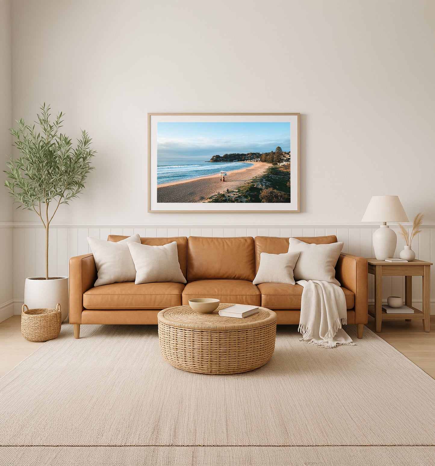 Tower Lines – Aerial Coastal Print of Avoca, NSW