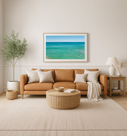 Lining up – Aerial Coastal Print of North Avoca, NSW