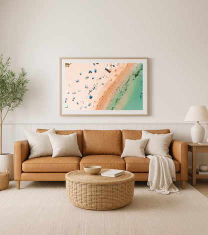Unlocked – Aerial Coastal Print of Toowoon Bay Beach, NSW